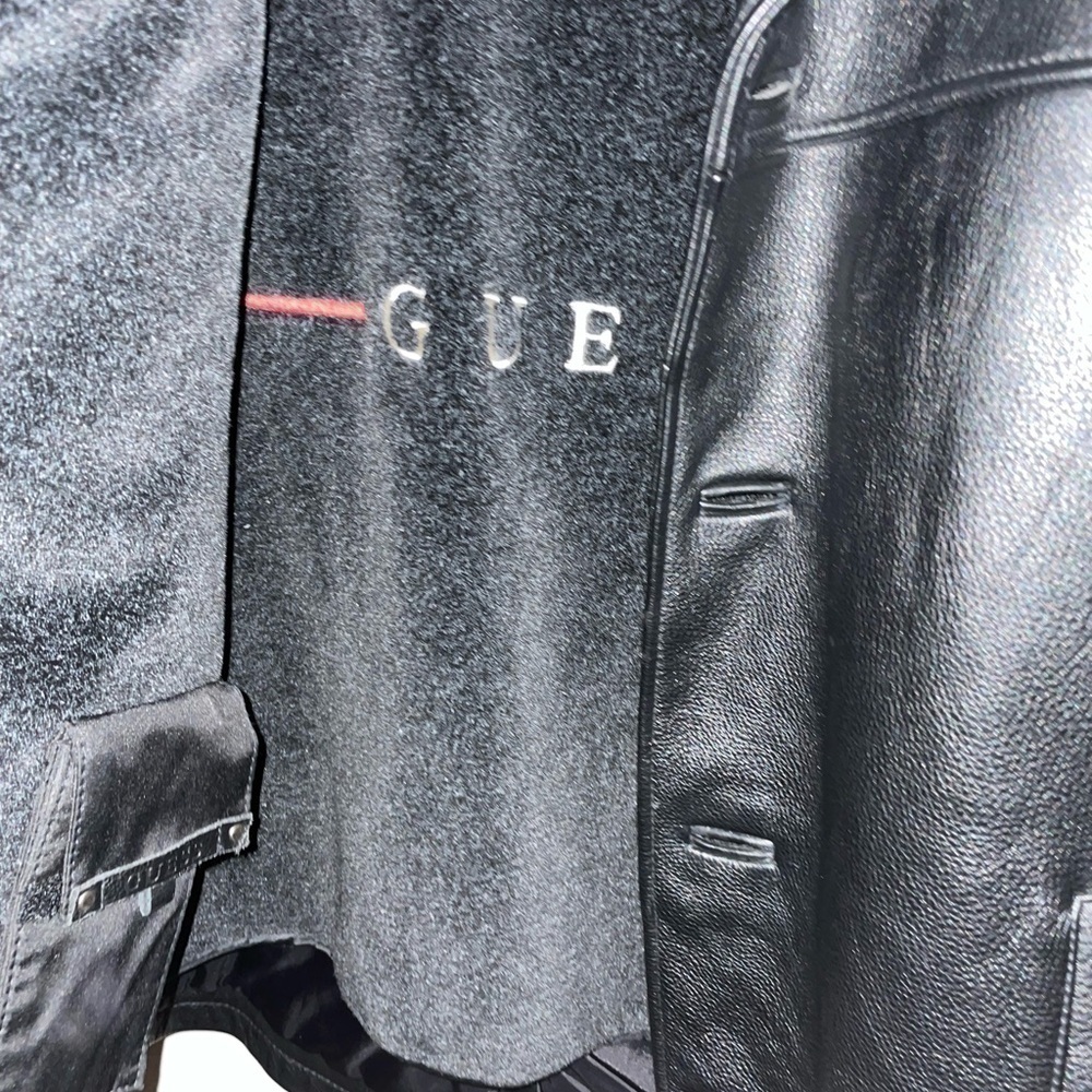 New Old Stock Vintage Guess Men's leather jacket. GUESS Medium‌‌‌‌‌‌‌ - Picture 9 of 10